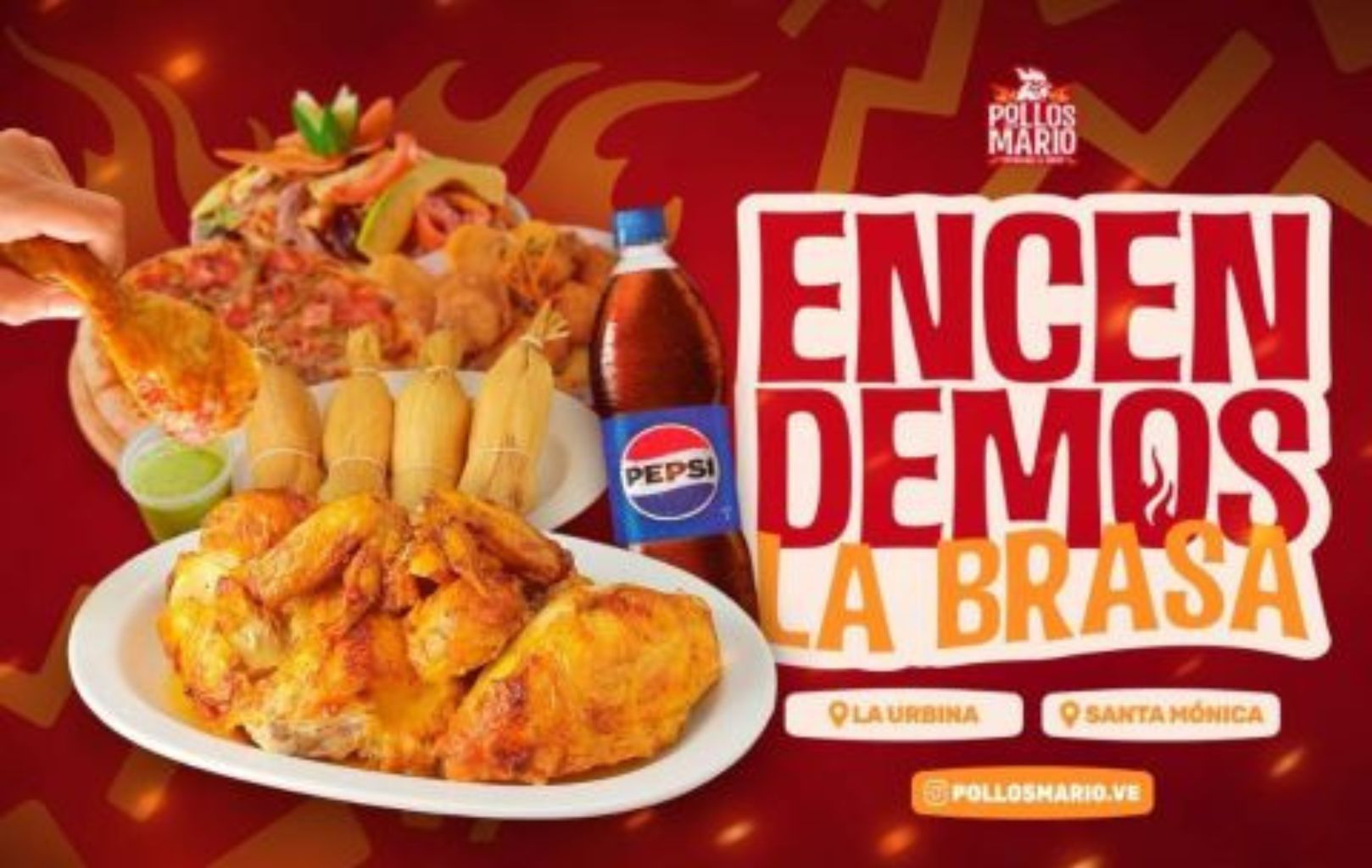 Logo de Pollos Mario by Riviera